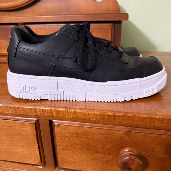Nike Air Force one pixel sneakers black women’s size 12 shoes - Picture 5 of 12